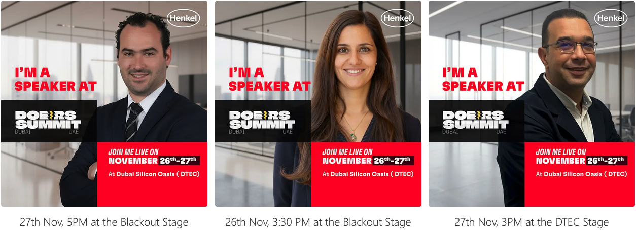 Henkel at Doers Summit Dubai 2025 as a Gold Partner