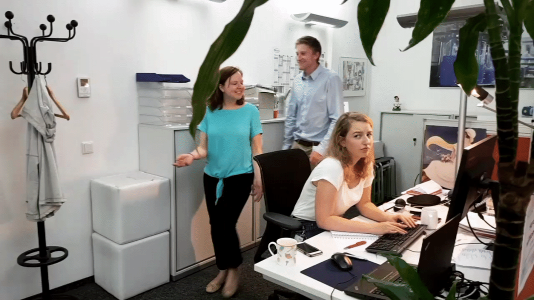 Being chained to your desk 