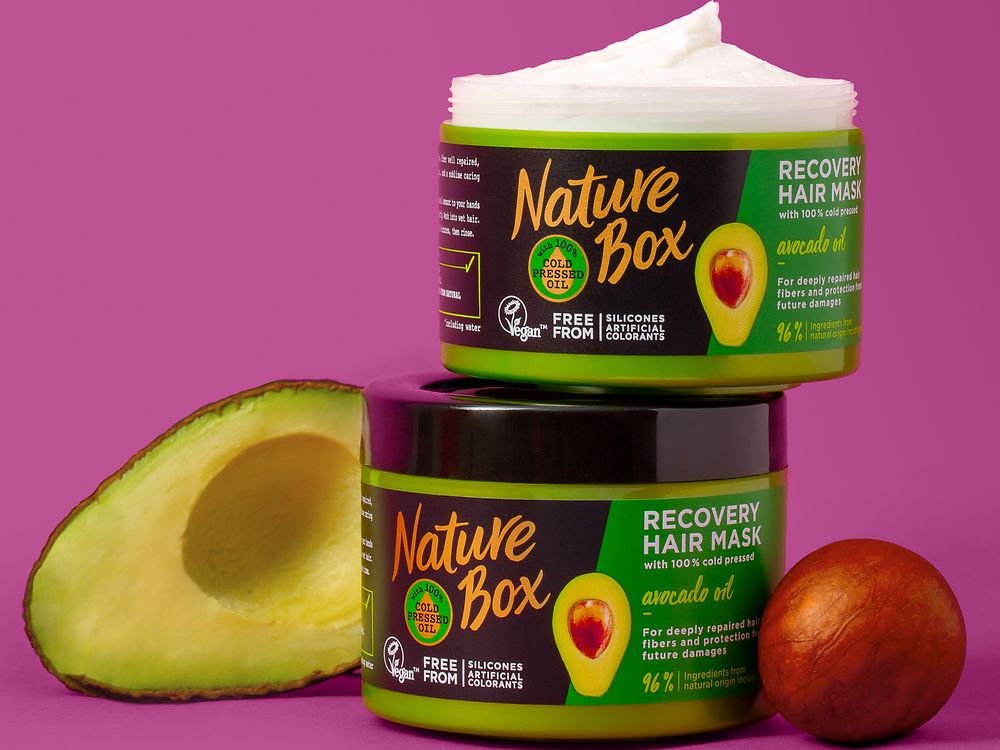 Nature Box Recovery Hair Mask with avocado