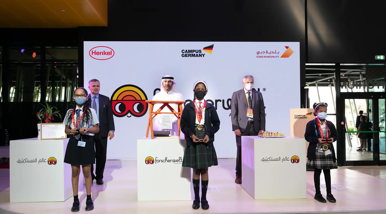 Henkel Forscherwelt School Competition Award Ceremony at German Pavilion’s Auditorium at Expo 2020 Dubai