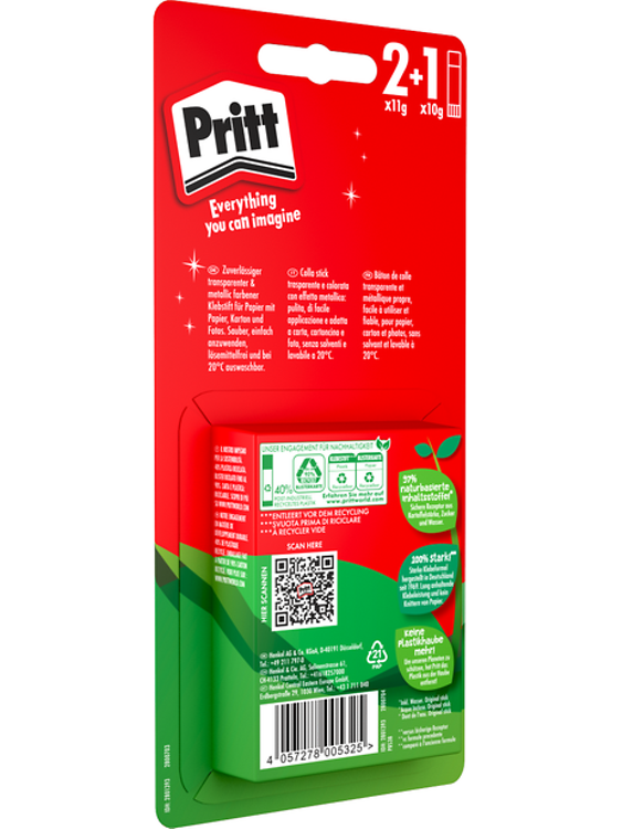 Pritt Stick 43g Glue Stick - Value Pack Of 4, Shop Today. Get it Tomorrow!