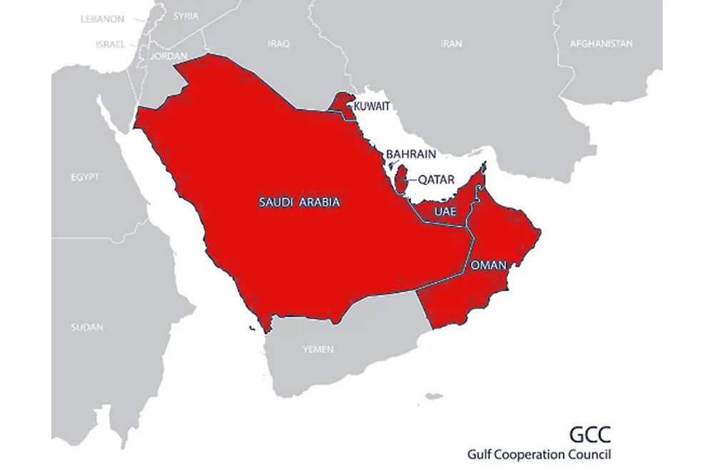 Locations in the GCC countries