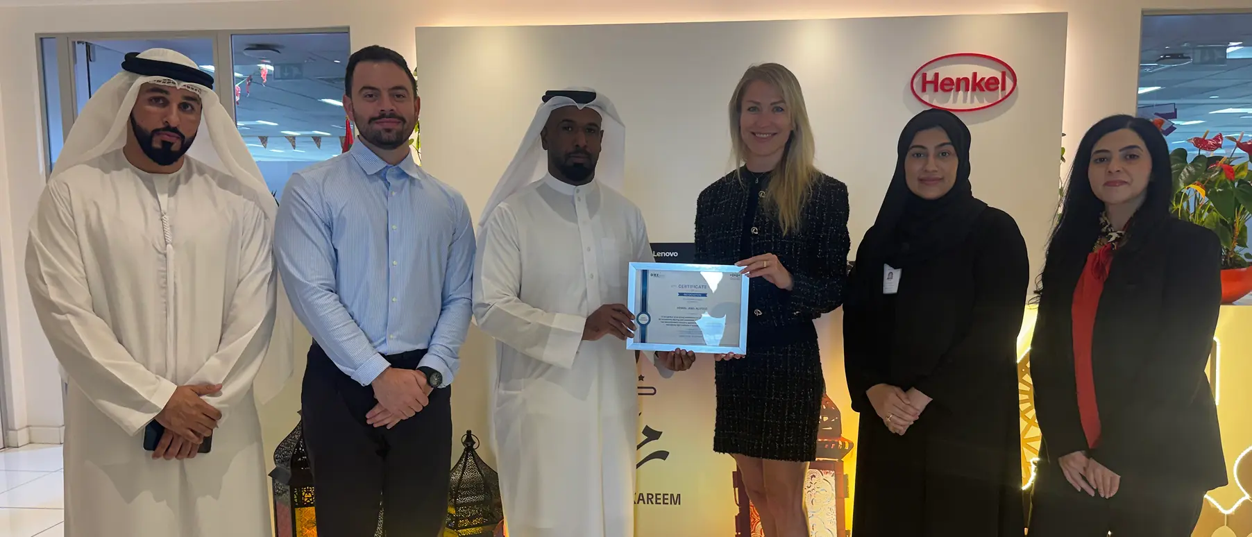 Henkel Awarded Certificate of Recognition from Dubai Silicon Oasis